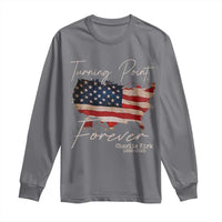 Turning Point Forever Long Sleeve Shirt Patriotic American Map Vintage USA Flag - Wonder Print Shop