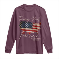 Turning Point Forever Long Sleeve Shirt Patriotic American Map Vintage USA Flag - Wonder Print Shop