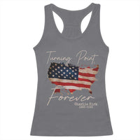 Turning Point Forever Racerback Tank Top Patriotic American Map Vintage USA Flag - Wonder Print Shop