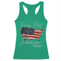 Turning Point Forever Racerback Tank Top Patriotic American Map Vintage USA Flag - Wonder Print Shop