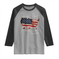 Turning Point Forever Raglan Shirt Patriotic American Map Vintage USA Flag - Wonder Print Shop