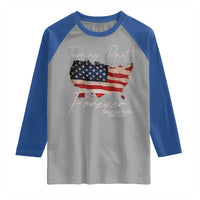 Turning Point Forever Raglan Shirt Patriotic American Map Vintage USA Flag - Wonder Print Shop