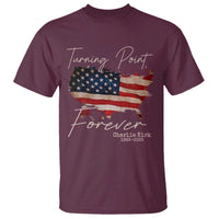 Turning Point Forever T Shirt Patriotic American Map Vintage USA Flag - Wonder Print Shop