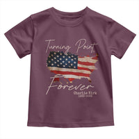 Turning Point Forever Toddler T Shirt Patriotic American Map Vintage USA Flag - Wonder Print Shop