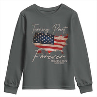 Turning Point Forever Youth Sweatshirt Patriotic American Map Vintage USA Flag - Wonder Print Shop