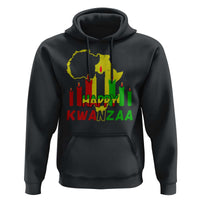Happy Kwanzaa Hoodie Black Holiday African American Christmas Kinara Candle