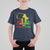 Happy Kwanzaa T Shirt For Kid Black Holiday African American Christmas Kinara Candle - Wonder Print Shop