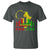 Happy Kwanzaa T Shirt Black Holiday African American Christmas Kinara Candle - Wonder Print Shop
