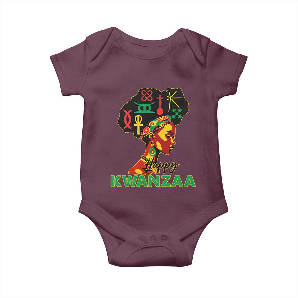 Happy Kwanzaa Baby Onesie Nguzo Saba Symbols The 7 Principles Of Kwanzaa