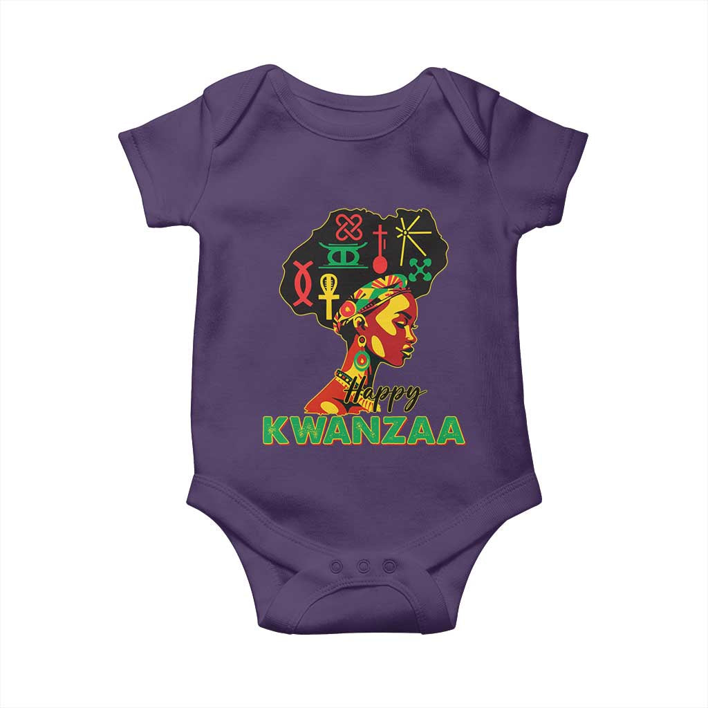 Happy Kwanzaa Baby Onesie Nguzo Saba Symbols The 7 Principles Of Kwanzaa