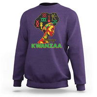 Happy Kwanzaa Sweatshirt Nguzo Saba Symbols The 7 Principles Of Kwanzaa - Wonder Print Shop