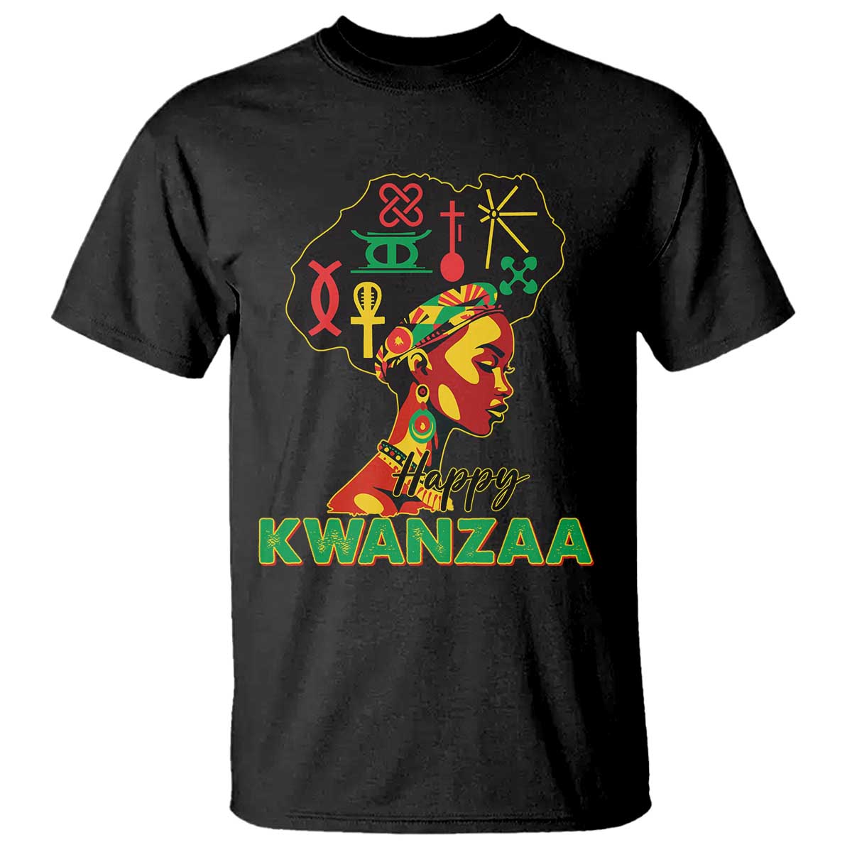 Happy Kwanzaa T Shirt Nguzo Saba Symbols The 7 Principles Of Kwanzaa - Wonder Print Shop