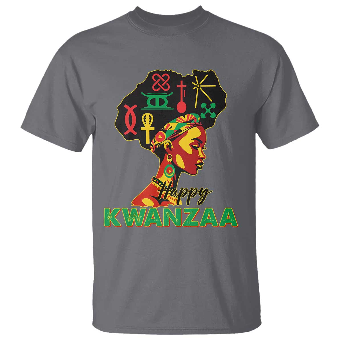Happy Kwanzaa T Shirt Nguzo Saba Symbols The 7 Principles Of Kwanzaa - Wonder Print Shop