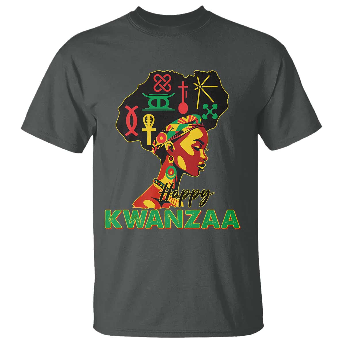 Happy Kwanzaa T Shirt Nguzo Saba Symbols The 7 Principles Of Kwanzaa - Wonder Print Shop