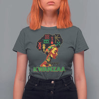 Happy Kwanzaa T Shirt For Women Nguzo Saba Symbols The 7 Principles Of Kwanzaa - Wonder Print Shop