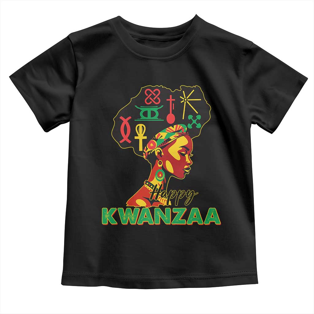 Happy Kwanzaa Toddler T Shirt Nguzo Saba Symbols The 7 Principles Of Kwanzaa