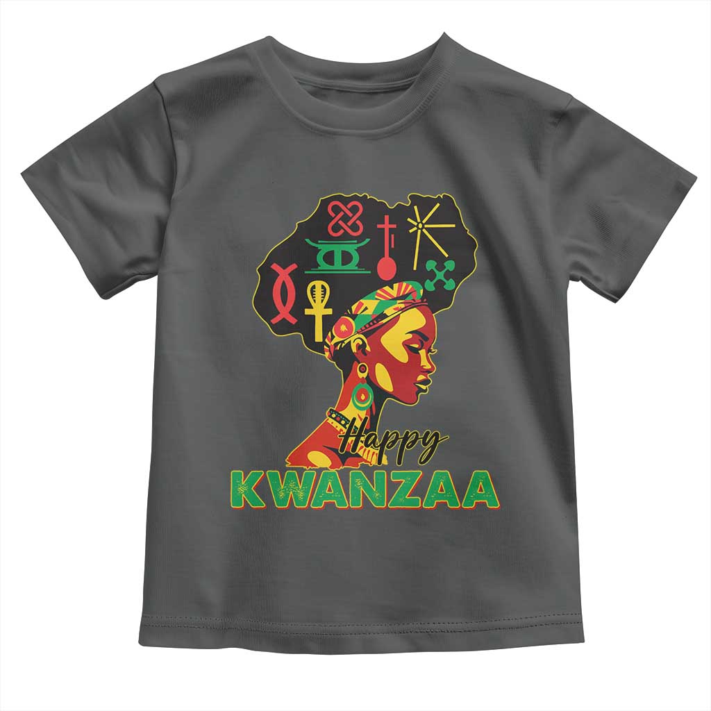 Happy Kwanzaa Toddler T Shirt Nguzo Saba Symbols The 7 Principles Of Kwanzaa
