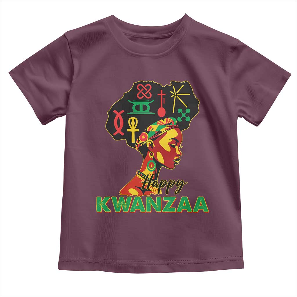 Happy Kwanzaa Toddler T Shirt Nguzo Saba Symbols The 7 Principles Of Kwanzaa