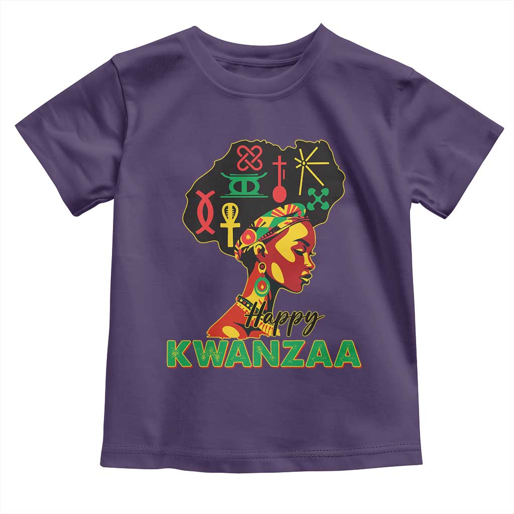 Happy Kwanzaa Toddler T Shirt Nguzo Saba Symbols The 7 Principles Of Kwanzaa