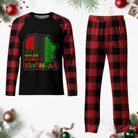 Keep Calm And Celebrate Kwanzaa Plaid Pajama Set Black Holiday African American Xmas - Wonder Print Shop