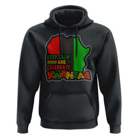 Keep Calm And Celebrate Kwanzaa Hoodie Black Holiday African American Christmas