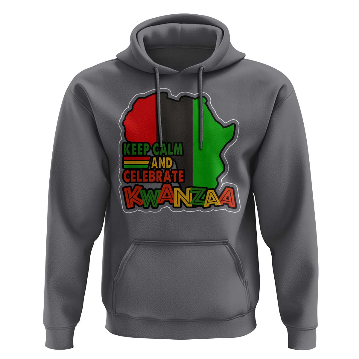 Keep Calm And Celebrate Kwanzaa Hoodie Black Holiday African American Christmas