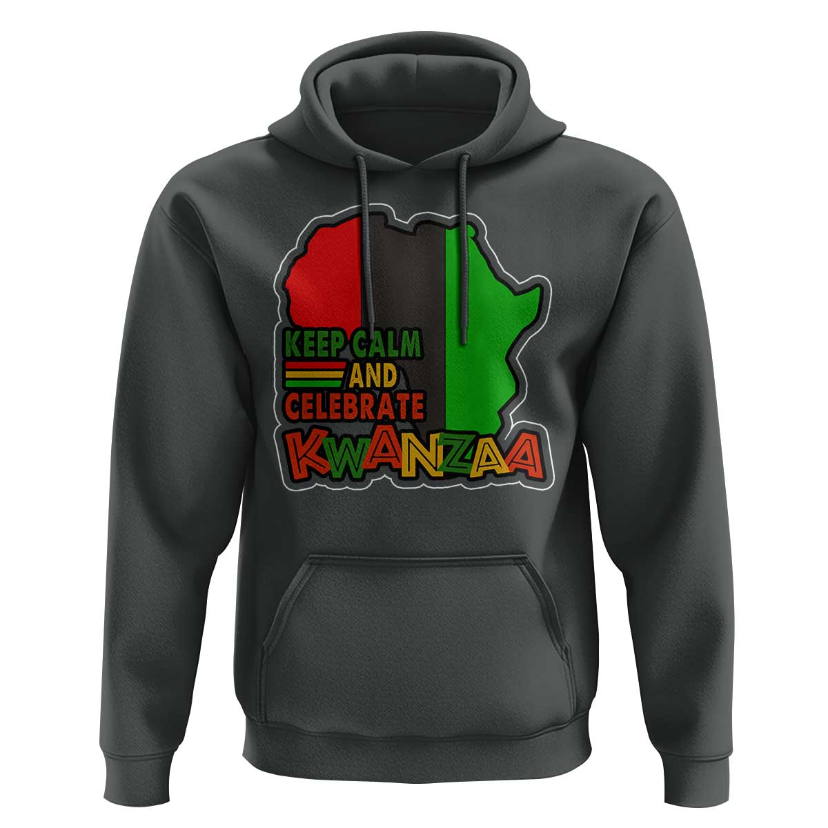 Keep Calm And Celebrate Kwanzaa Hoodie Black Holiday African American Christmas