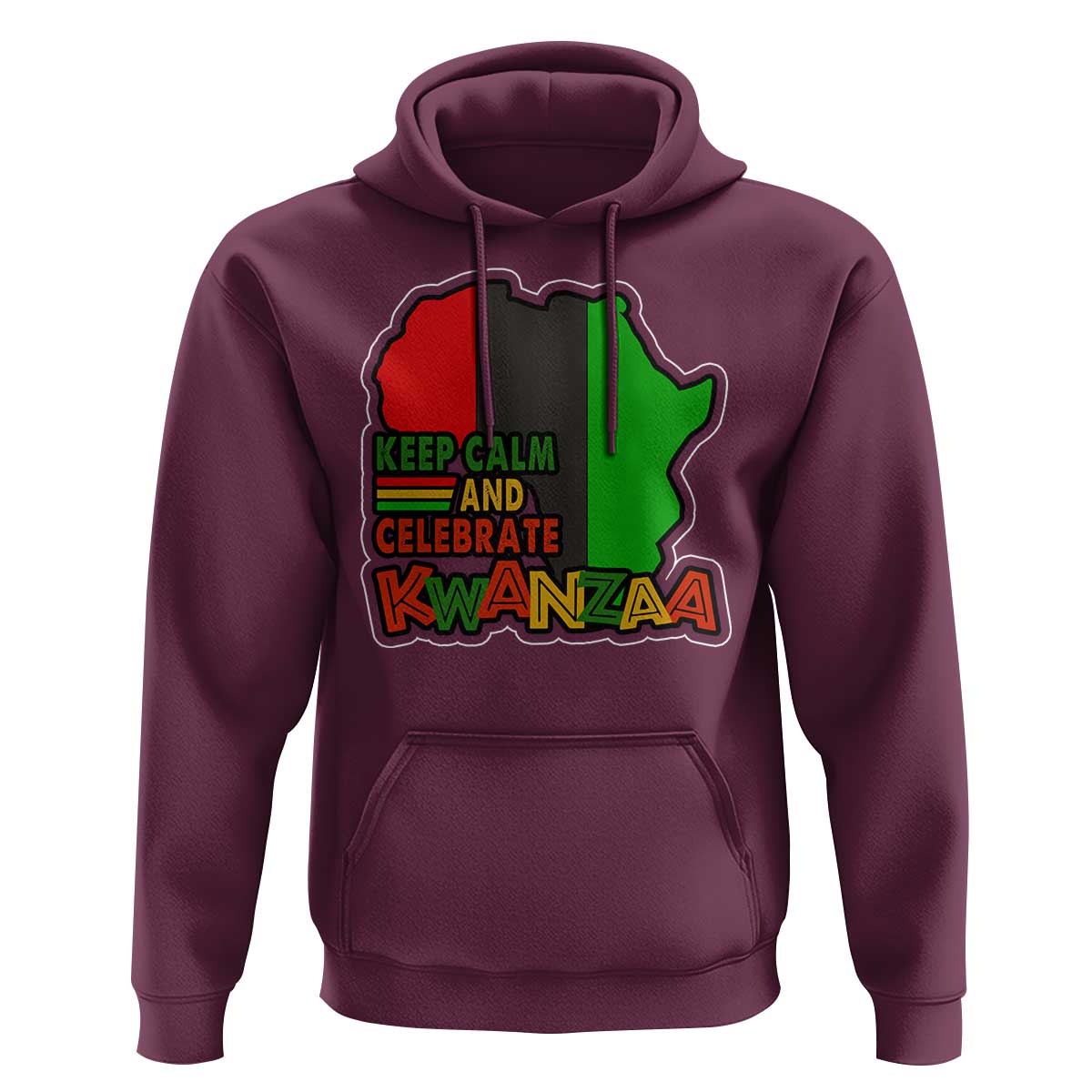 Keep Calm And Celebrate Kwanzaa Hoodie Black Holiday African American Christmas