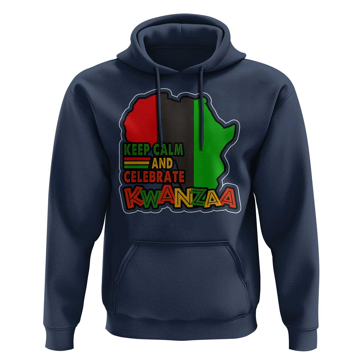 Keep Calm And Celebrate Kwanzaa Hoodie Black Holiday African American Christmas