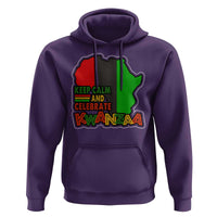 Keep Calm And Celebrate Kwanzaa Hoodie Black Holiday African American Christmas