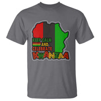 Keep Calm And Celebrate Kwanzaa T Shirt Black Holiday African American Christmas - Wonder Print Shop
