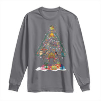 Funny Native American Christmas Tree Medicine Wheel Long Sleeve Shirt