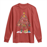 Funny Native American Christmas Tree Medicine Wheel Long Sleeve Shirt