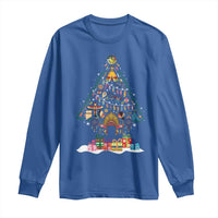 Funny Native American Christmas Tree Medicine Wheel Long Sleeve Shirt