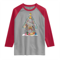 Funny Native American Christmas Tree Medicine Wheel Raglan Shirt - Wonder Print Shop