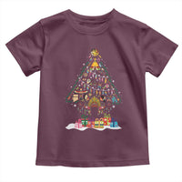 Funny Native American Christmas Tree Medicine Wheel Toddler T Shirt