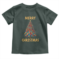 Funny Native American Eagle Feather Christmas Tree Toddler T Shirt