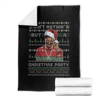 Funny Dirty Santa Diddy Christmas Throw Blanket Ain't Nothin' But A Christmas Party Santa - Wonder Print Shop