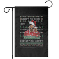 Funny Dirty Santa Diddy Christmas Garden Flag Ain't Nothin' But A Christmas Party Santa - Wonder Print Shop