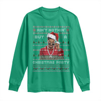 Funny Dirty Santa Diddy Christmas Long Sleeve Shirt Ain't Nothin' But A Christmas Party Santa