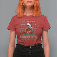 Funny Dirty Santa Diddy Christmas T Shirt For Women Ain't Nothin' But A Christmas Party Santa - Wonder Print Shop