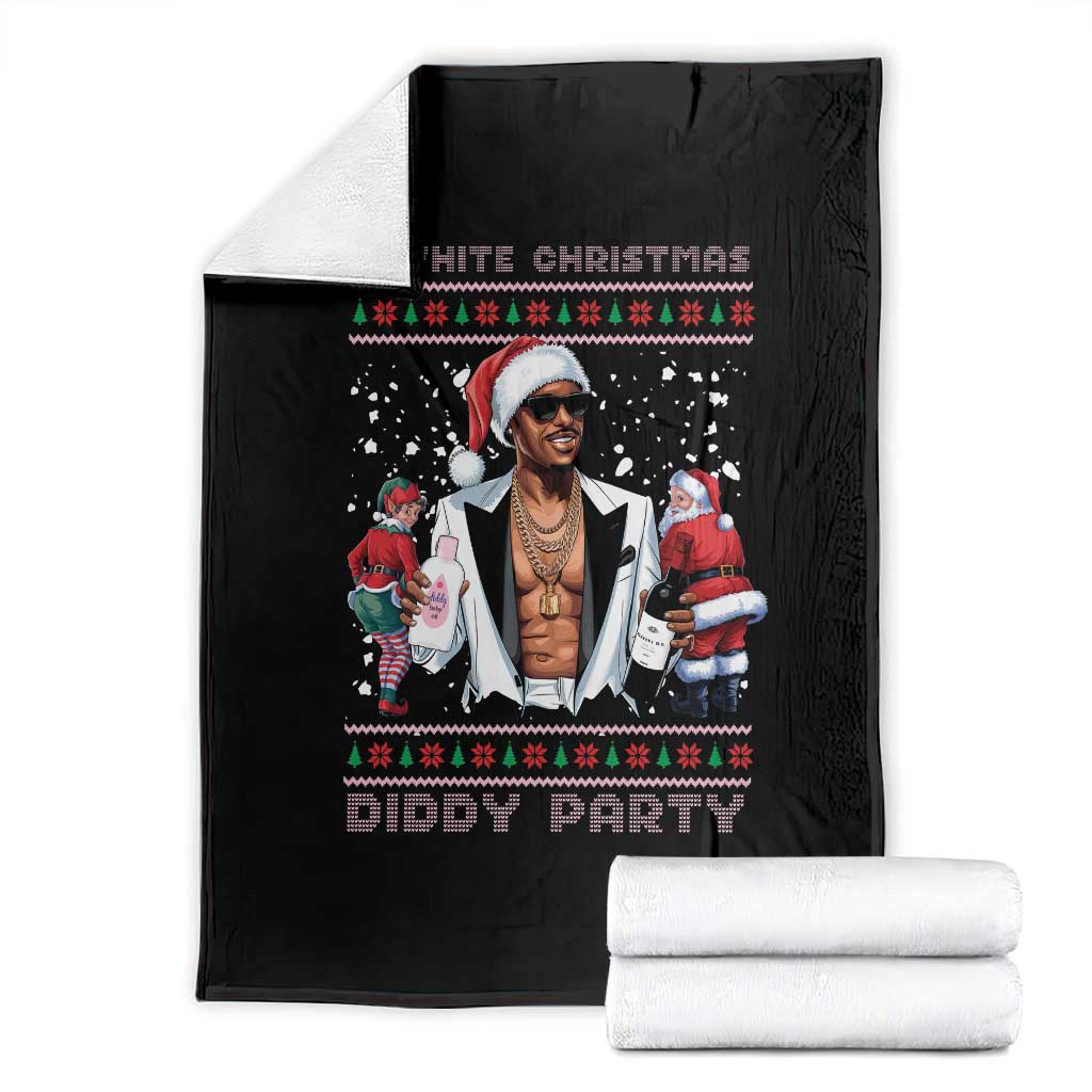 Funny A White Christmas Diddy Party Dirty Santa Throw Blanket - Wonder Print Shop