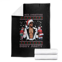Funny A White Christmas Diddy Party Dirty Santa Throw Blanket - Wonder Print Shop