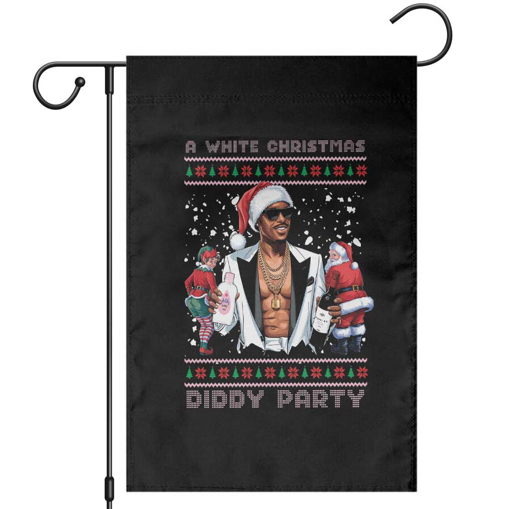 Funny A White Christmas Diddy Party Dirty Santa Garden Flag - Wonder Print Shop