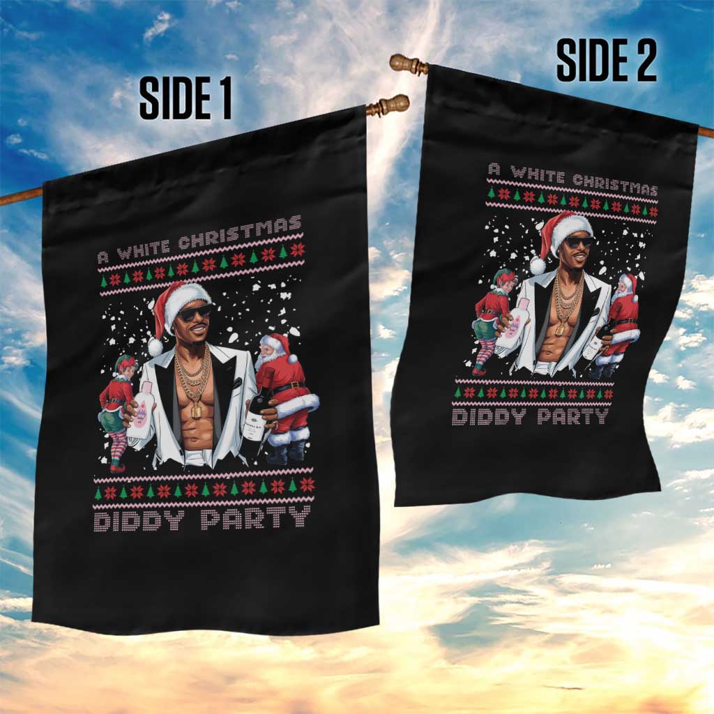 Funny A White Christmas Diddy Party Dirty Santa Garden Flag - Wonder Print Shop