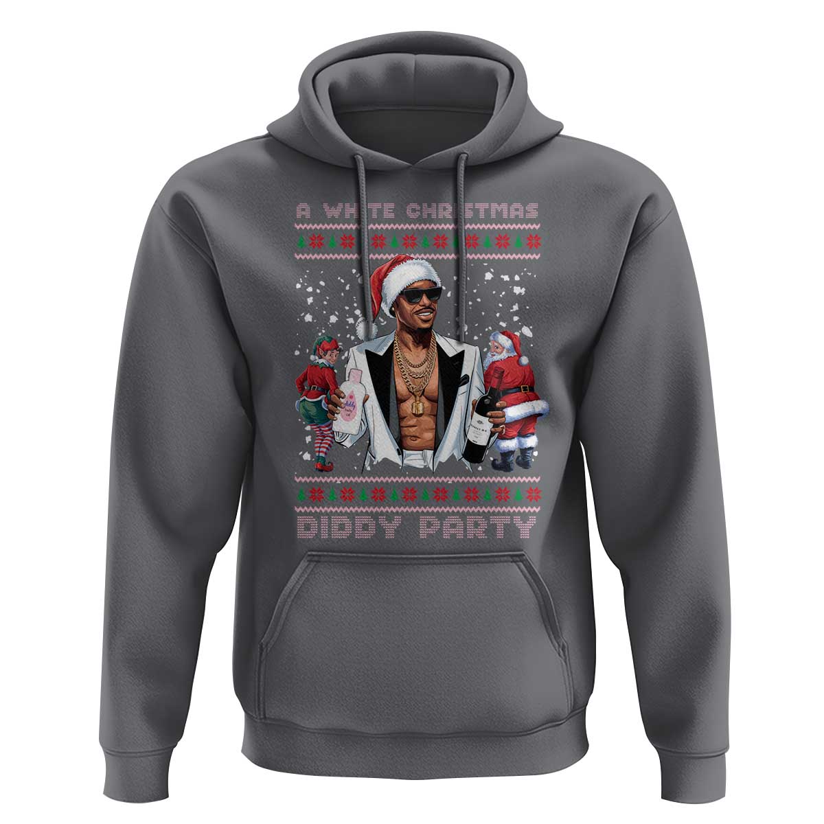 Funny A White Christmas Diddy Party Dirty Santa Hoodie