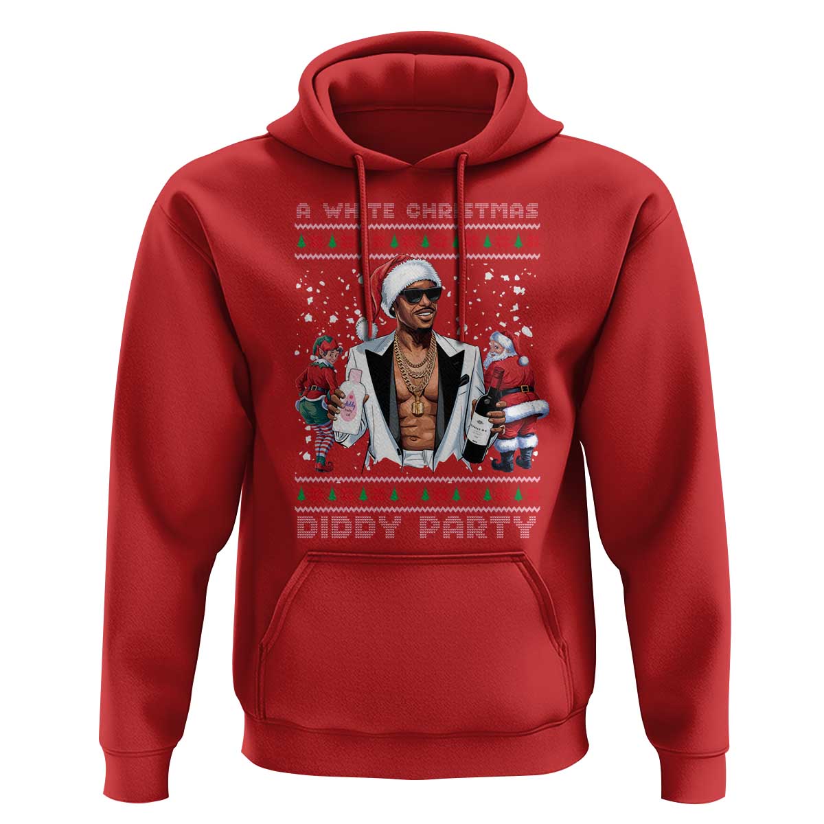 Funny A White Christmas Diddy Party Dirty Santa Hoodie