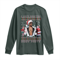 Funny A White Christmas Diddy Party Dirty Santa Long Sleeve Shirt