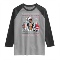 Funny A White Christmas Diddy Party Dirty Santa Raglan Shirt - Wonder Print Shop