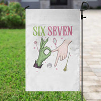Funny Six Seven Witch Pink And Green Broomstick Magic Wand Garden Flag - Wonder Print Shop